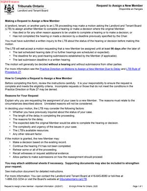 Request to Assign a New Member