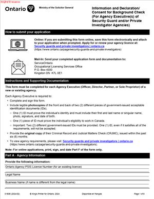 0180E – Information and Declaration-Consent for Background Check