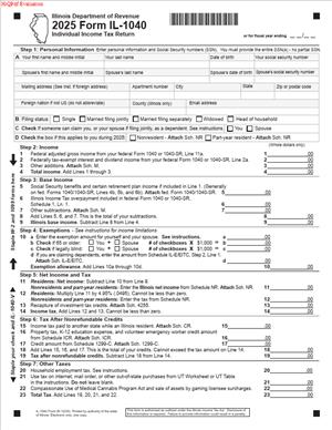 2025 Form IL-1040 Individual Income Tax Return