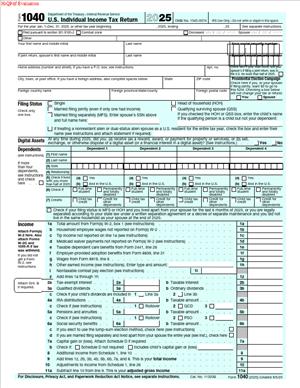 Form 1040 - U.S. Individual Income Tax Return - RunSensible Forms
