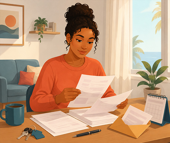 Tenant organizing a California eviction answer and court papers before the filing deadline