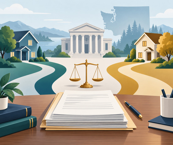 _legal-separation-in-washington-state-featured Legal separation in Washington State filing and temporary-order documents on a calm legal workspace
